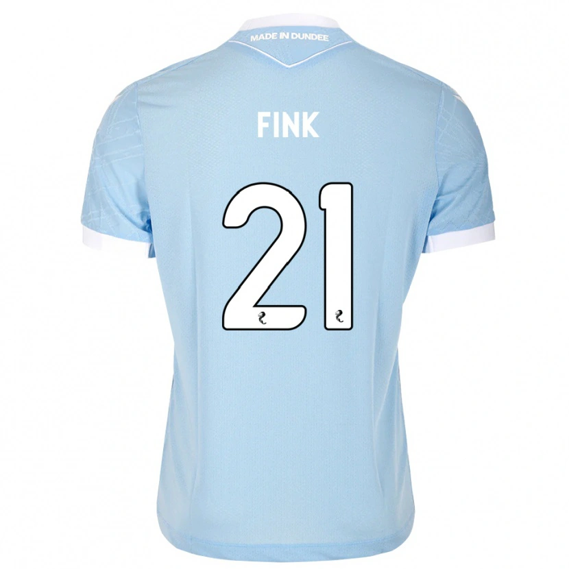 Danxen Bambino Maglia Bradley Fink #21 Bianco Cielo Chiaro Kit Gara Away 2026/27 Maglietta