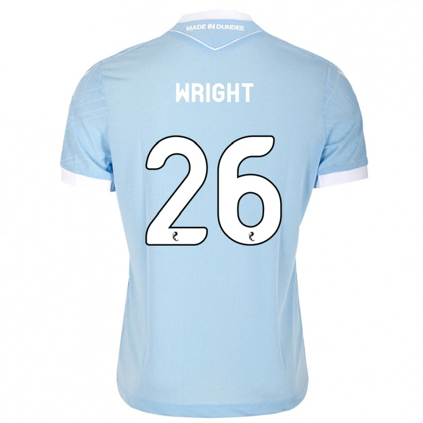 Danxen Bambino Maglia Joe Wright #26 Bianco Cielo Chiaro Kit Gara Away 2026/27 Maglietta