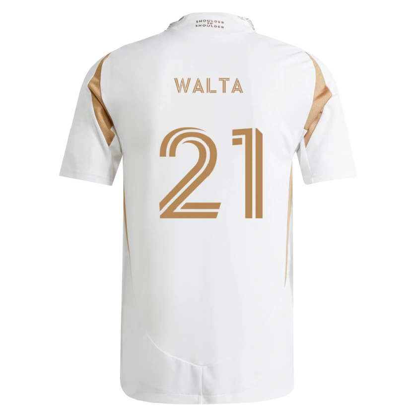 Danxen Bambino Maglia Leo Walta #21 Bianco Marrone Kit Gara Away 2026/27 Maglietta