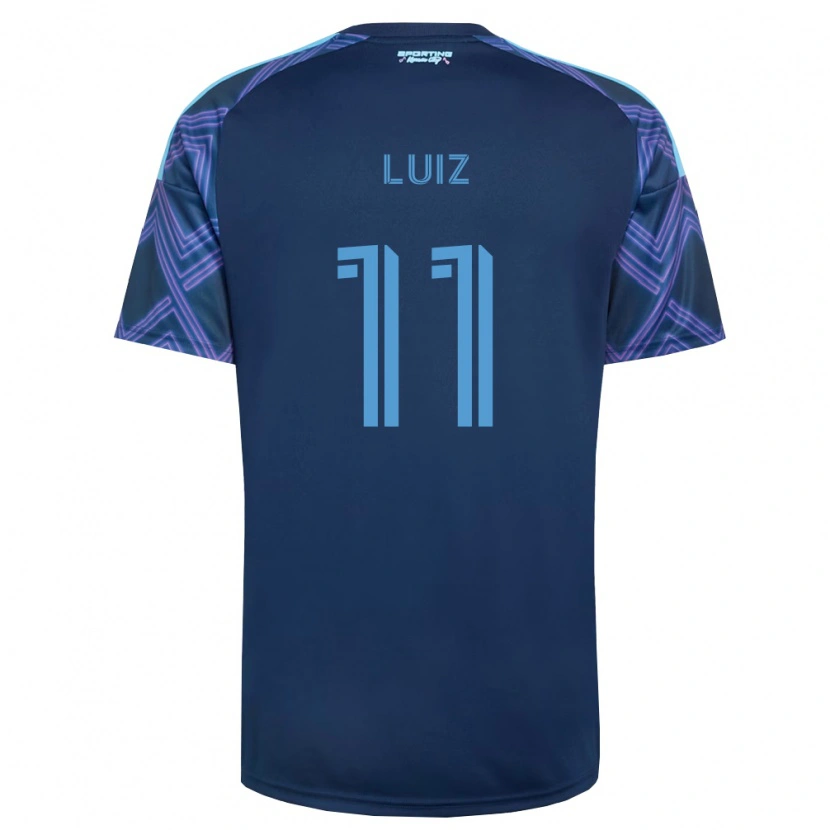 Danxen Bambino Maglia André Luiz #11 Blu Reale Viola Kit Gara Away 2026/27 Maglietta
