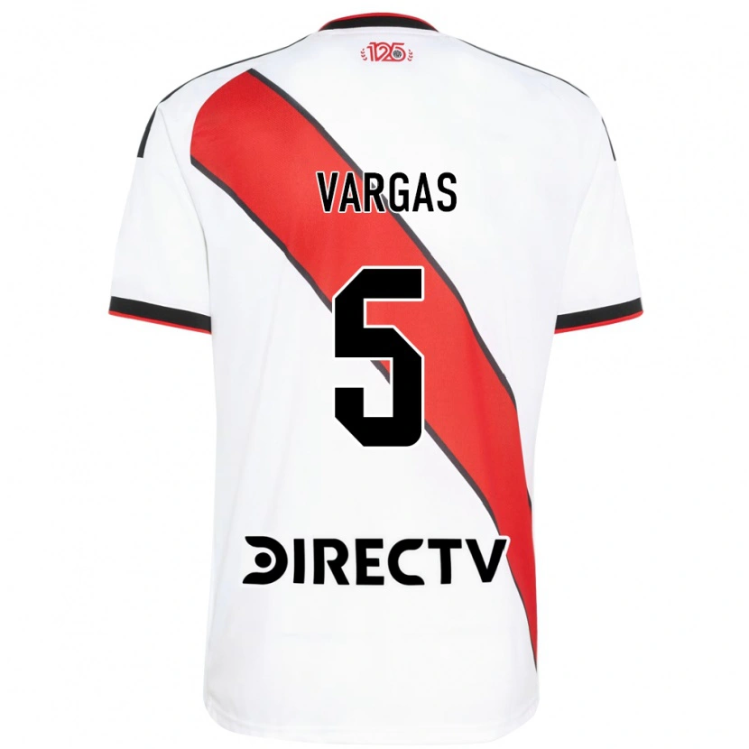 Danxen Uomo Maglia Agustina Vargas #5 Rosso Bianco Nero Kit Gara Home 2026/27 Maglietta