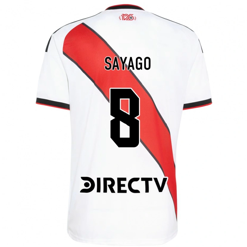 Danxen Uomo Maglia Valentín Sayago #8 Rosso Bianco Nero Kit Gara Home 2026/27 Maglietta
