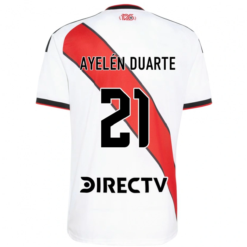 Danxen Uomo Maglia Camila Ayelén Duarte #21 Rosso Bianco Nero Kit Gara Home 2026/27 Maglietta