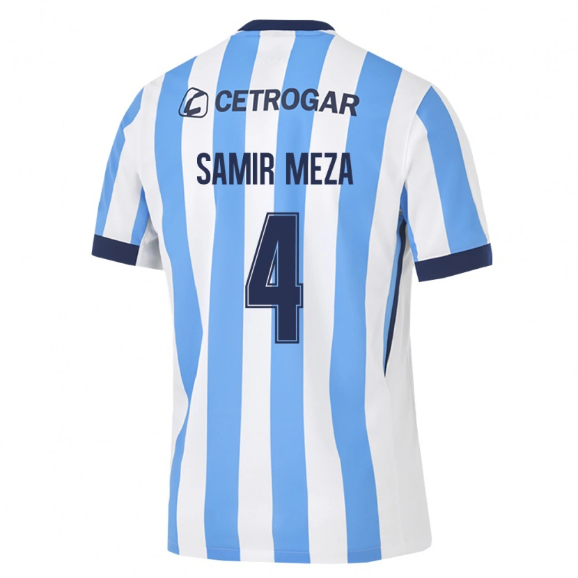 Danxen Uomo Maglia Samir Meza #4 Azzurro Bianco Nero Kit Gara Home 2026/27 Maglietta