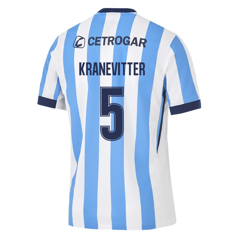 Danxen Uomo Maglia Matías Kranevitter #5 Azzurro Bianco Nero Kit Gara Home 2026/27 Maglietta