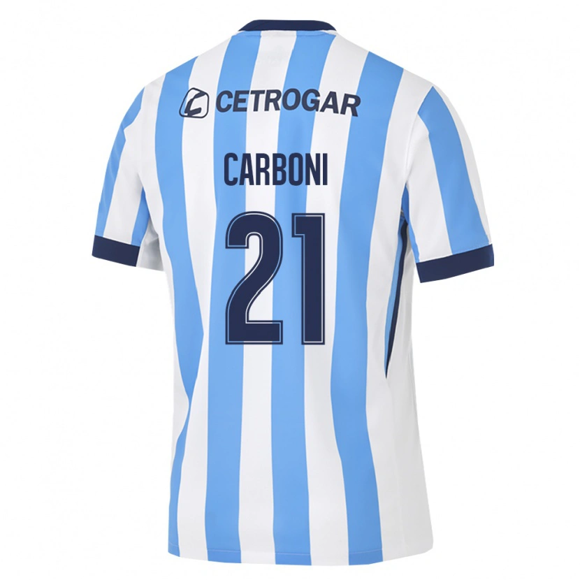 Danxen Uomo Maglia Valentín Carboni #21 Azzurro Bianco Nero Kit Gara Home 2026/27 Maglietta