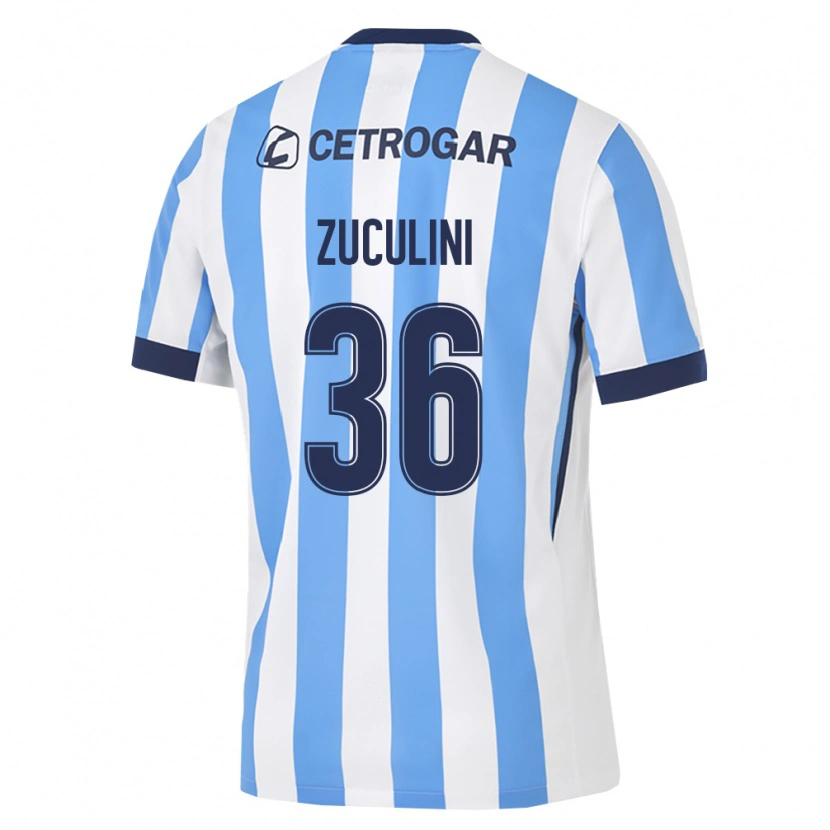 Danxen Uomo Maglia Bruno Zuculini #36 Azzurro Bianco Nero Kit Gara Home 2026/27 Maglietta