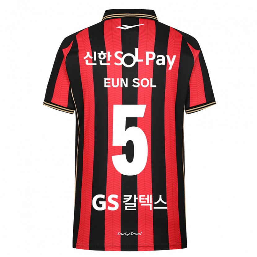 Danxen Uomo Maglia Eun-Sol Kim #5 Rosso Bianco Nero Kit Gara Home 2026/27 Maglietta