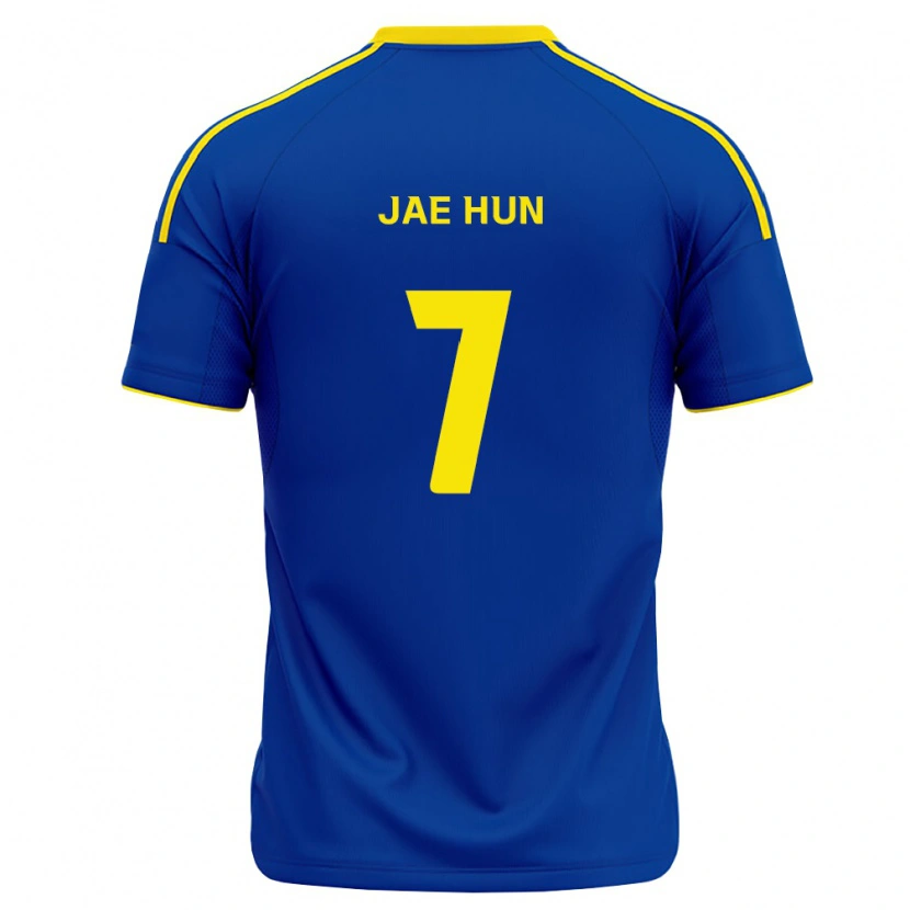 Danxen Uomo Maglia Jae-Hun Lee #7 Blu Reale Giallo Kit Gara Home 2026/27 Maglietta