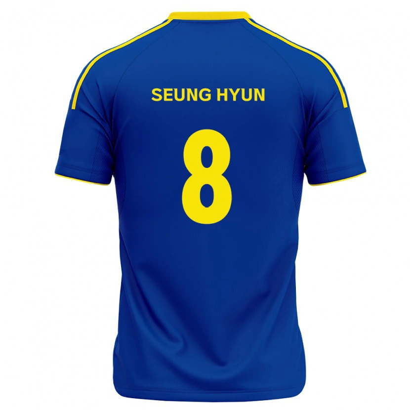 Danxen Uomo Maglia Seung-Hyun Kim #8 Blu Reale Giallo Kit Gara Home 2026/27 Maglietta