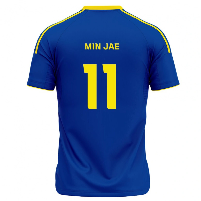 Danxen Uomo Maglia Min-Jae Jo #11 Blu Reale Giallo Kit Gara Home 2026/27 Maglietta