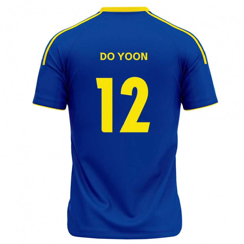 Danxen Uomo Maglia Do-Yoon Tae #12 Blu Reale Giallo Kit Gara Home 2026/27 Maglietta