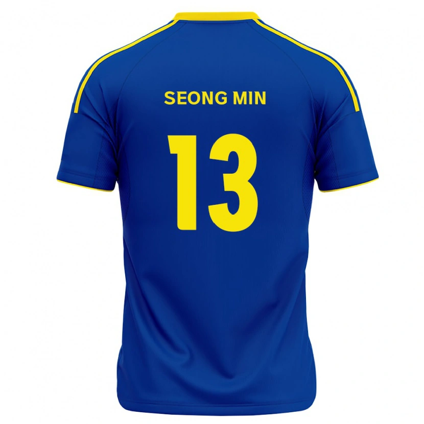 Danxen Uomo Maglia Seong-Min Ryu #13 Blu Reale Giallo Kit Gara Home 2026/27 Maglietta