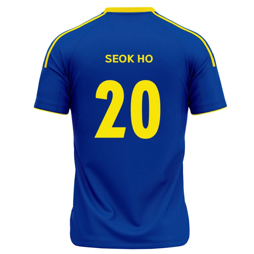 Danxen Uomo Maglia Seok-Ho Hwang #20 Blu Reale Giallo Kit Gara Home 2026/27 Maglietta