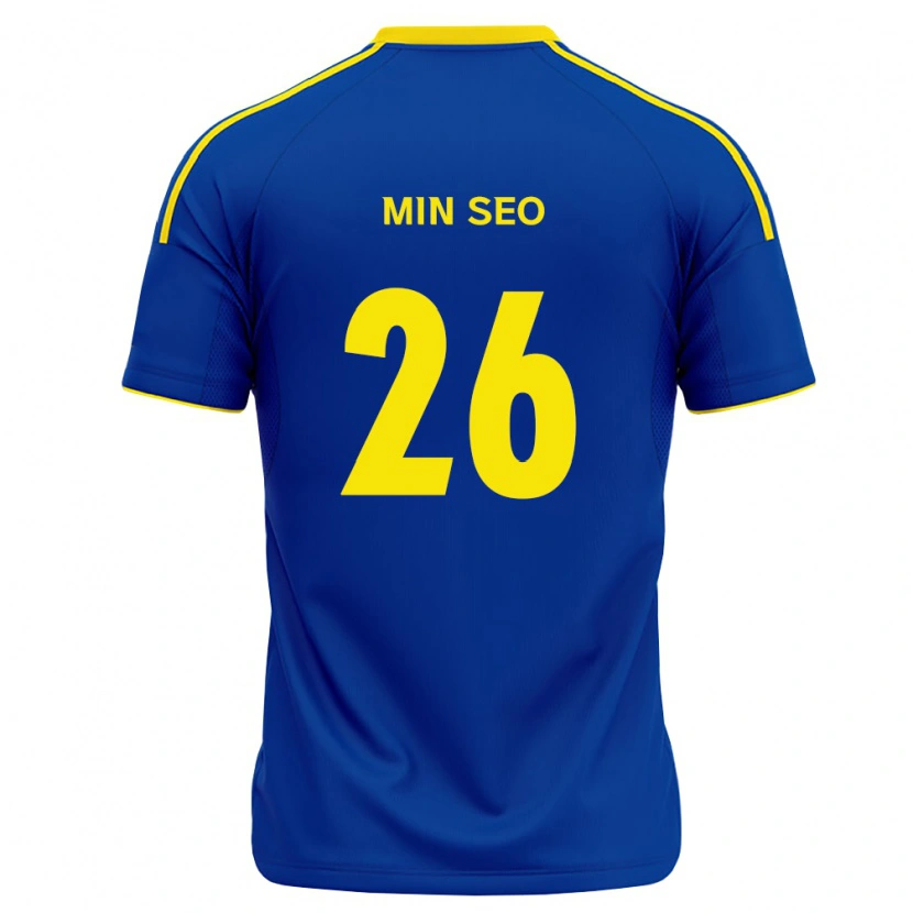Danxen Uomo Maglia Min-Seo Park #26 Blu Reale Giallo Kit Gara Home 2026/27 Maglietta
