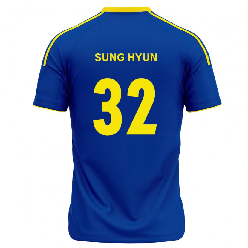 Danxen Uomo Maglia Sung-Hyun Park #32 Blu Reale Giallo Kit Gara Home 2026/27 Maglietta