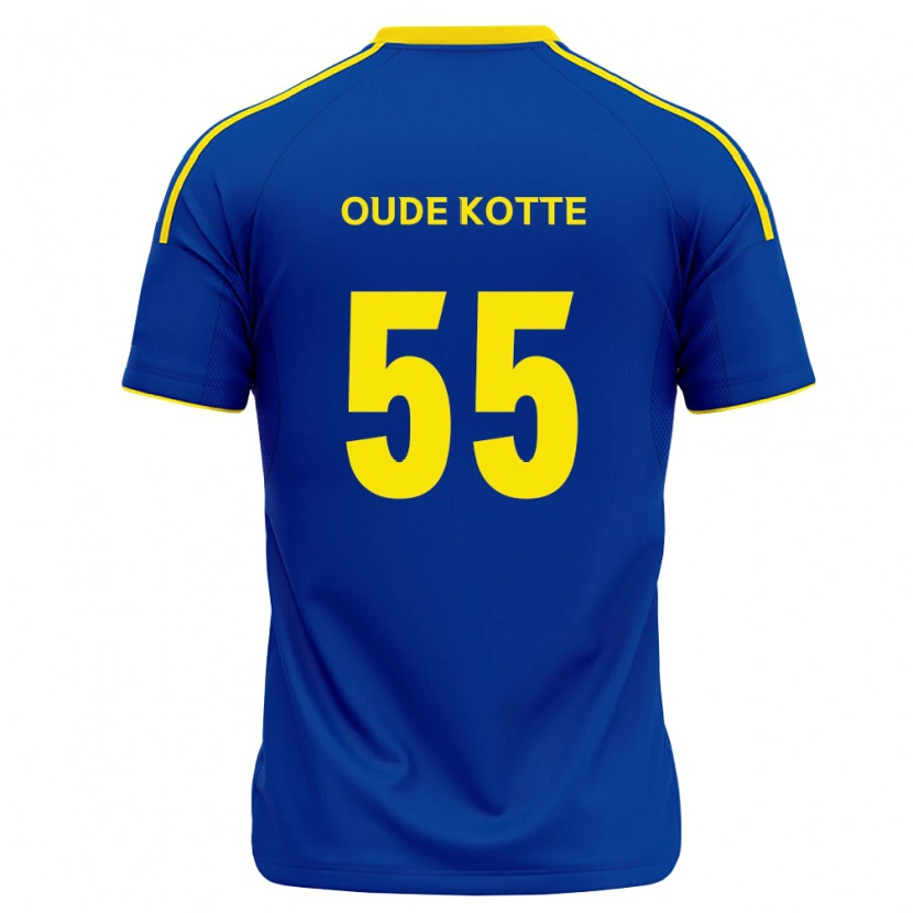 Danxen Uomo Maglia Thomas Oude Kotte #55 Blu Reale Giallo Kit Gara Home 2026/27 Maglietta