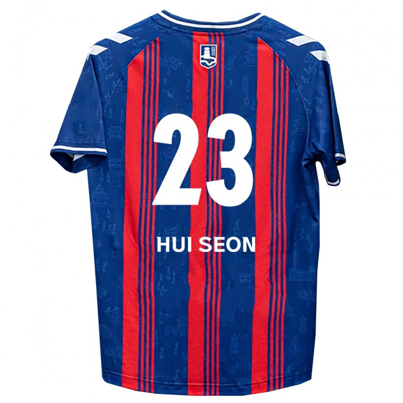 Danxen Uomo Maglia Hui-Seon Kwon #23 Blu Rosso Bianco Kit Gara Home 2026/27 Maglietta