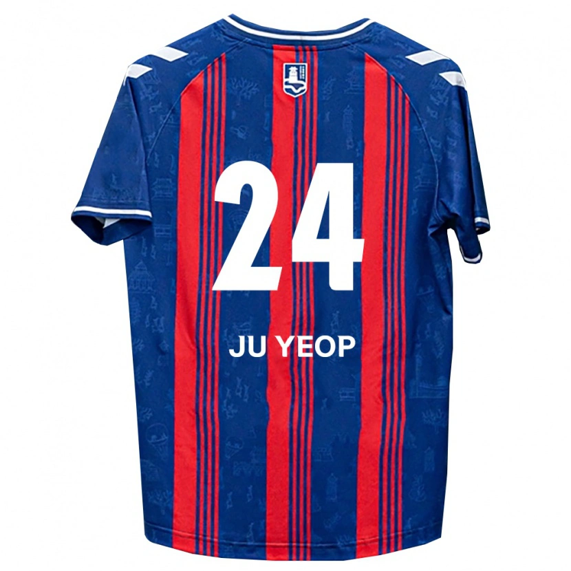 Danxen Uomo Maglia Ju-Yeop Kim #24 Blu Rosso Bianco Kit Gara Home 2026/27 Maglietta