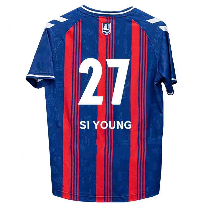 Danxen Uomo Maglia Si-Young Lee #27 Blu Rosso Bianco Kit Gara Home 2026/27 Maglietta