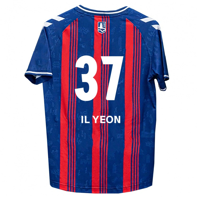 Danxen Uomo Maglia Il-Yeon Sin #37 Blu Rosso Bianco Kit Gara Home 2026/27 Maglietta