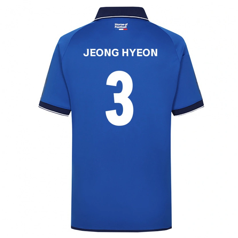 Danxen Uomo Maglia Jeong-Hyeon Kim #3 Blu Reale Bianco Rosso Kit Gara Home 2026/27 Maglietta