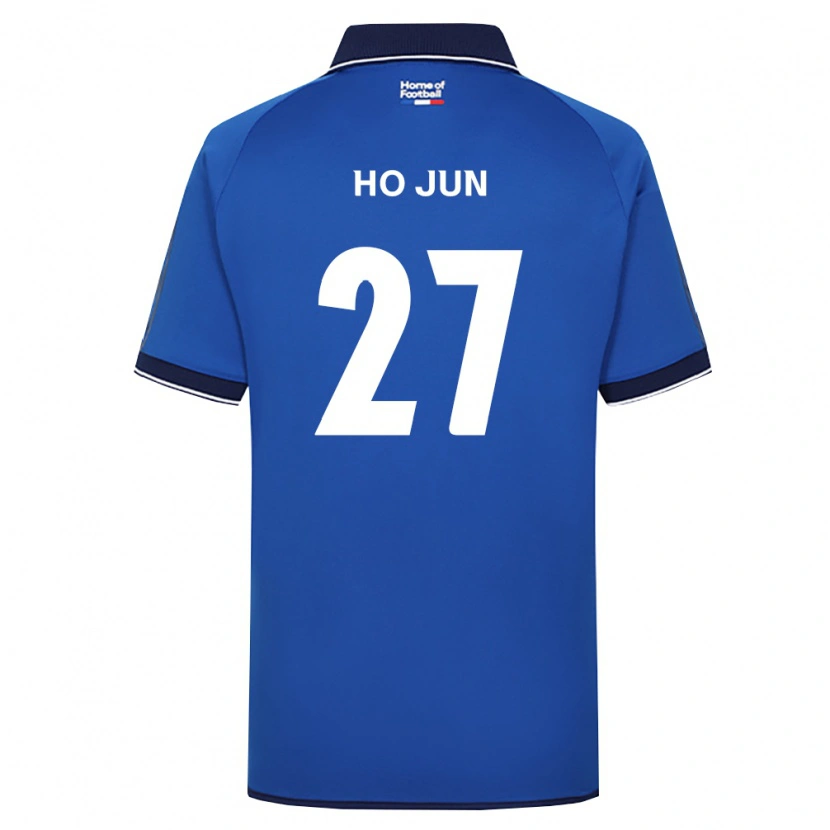 Danxen Uomo Maglia Ho-Jun Son #27 Blu Reale Bianco Rosso Kit Gara Home 2026/27 Maglietta