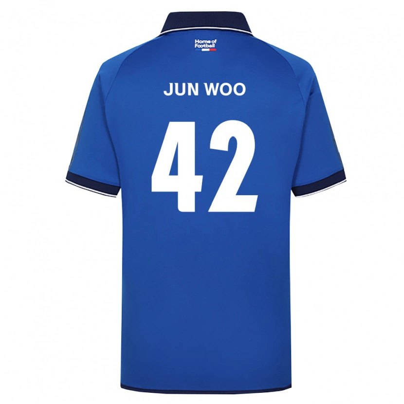 Danxen Uomo Maglia Jun-Woo Lee #42 Blu Reale Bianco Rosso Kit Gara Home 2026/27 Maglietta