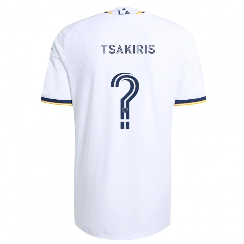 Danxen Uomo Maglia Mateo Tsakiris #0 Blu Giallo E Bianco Kit Gara Home 2026/27 Maglietta