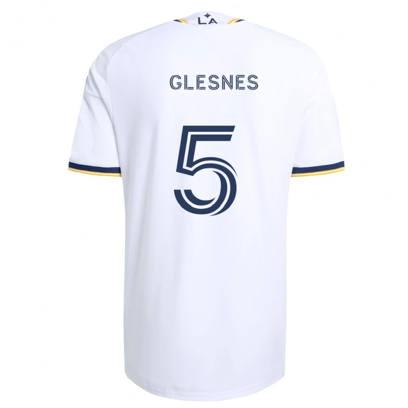 Danxen Uomo Maglia Jakob Glesnes #5 Blu Giallo E Bianco Kit Gara Home 2026/27 Maglietta