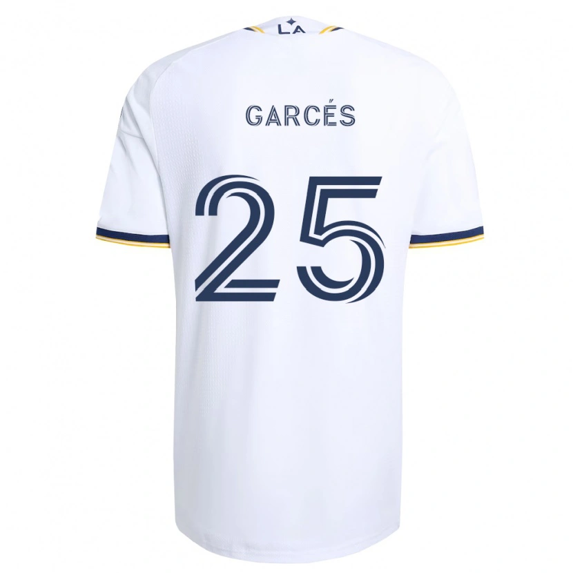 Danxen Uomo Maglia Carlos Garcés #25 Blu Giallo E Bianco Kit Gara Home 2026/27 Maglietta