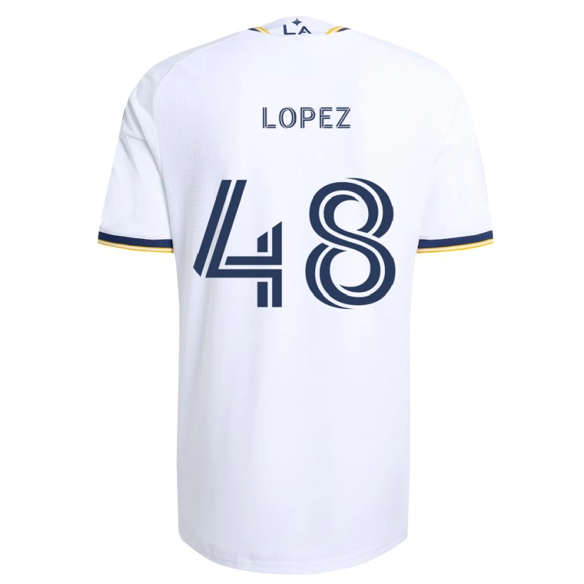 Danxen Uomo Maglia Diego López #48 Blu Giallo E Bianco Kit Gara Home 2026/27 Maglietta