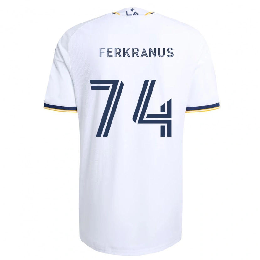 Danxen Uomo Maglia Marcus Ferkranus #74 Blu Giallo E Bianco Kit Gara Home 2026/27 Maglietta