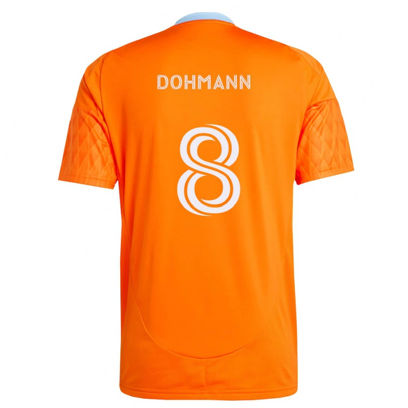 Danxen Uomo Maglia Gustavo Abreu Dohmann #8 Arancio Bianco Kit Gara Home 2026/27 Maglietta