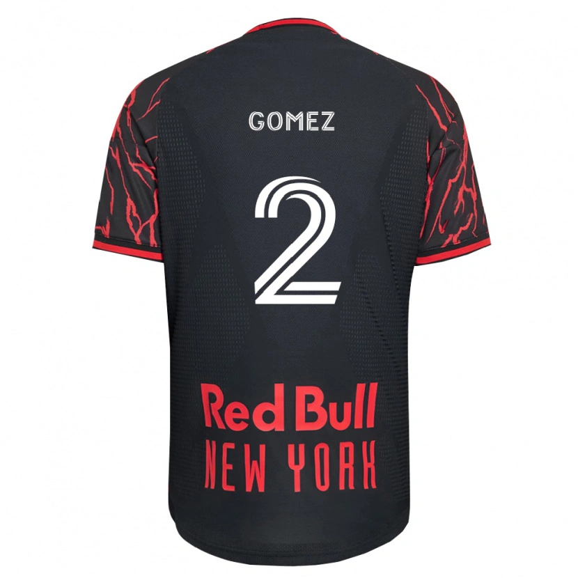 Danxen Uomo Maglia Álex Gómez #2 Rosso Nero Bianco Kit Gara Home 2026/27 Maglietta
