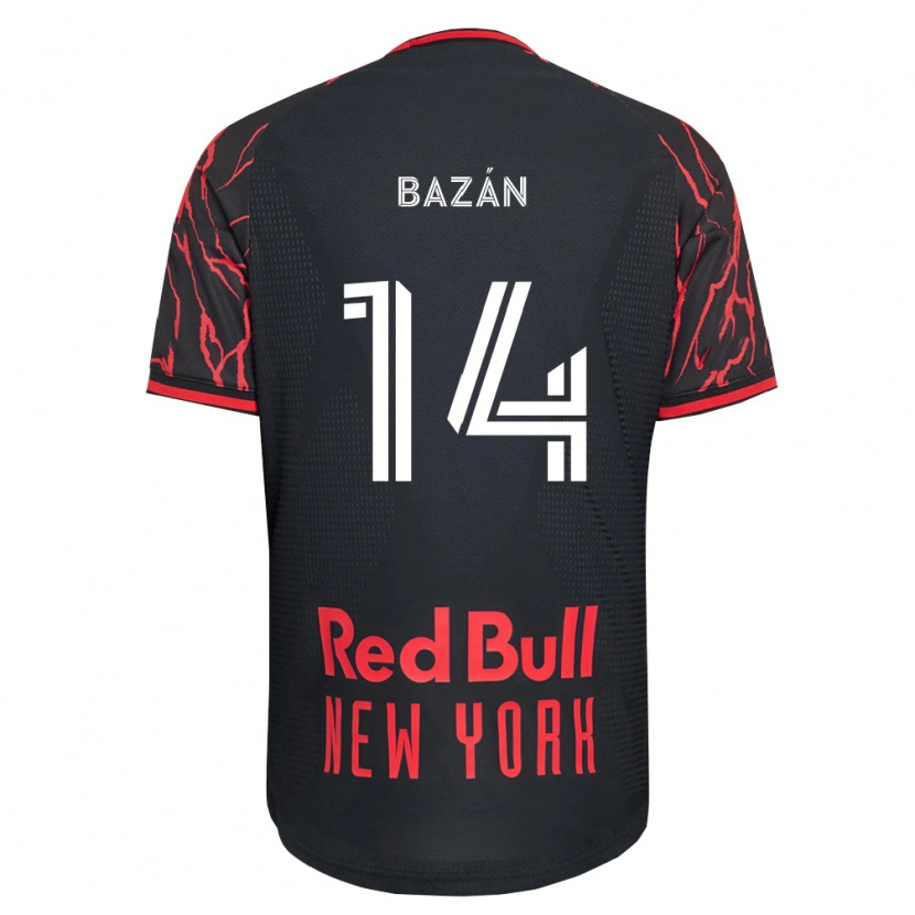 Danxen Uomo Maglia Julián Bazán #14 Rosso Nero Bianco Kit Gara Home 2026/27 Maglietta