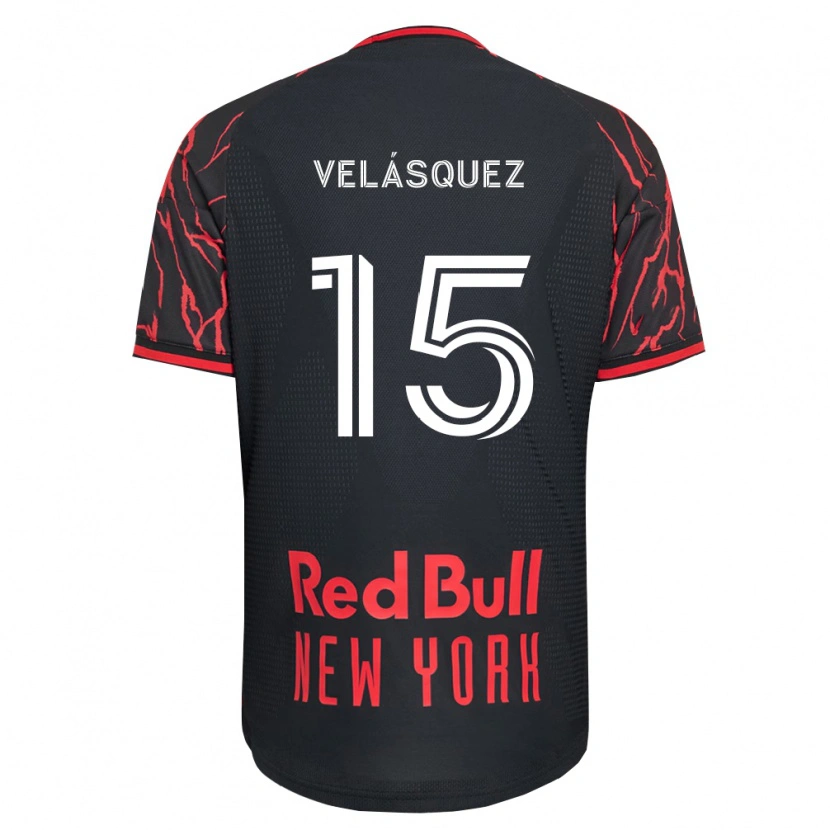 Danxen Uomo Maglia Eric Velásquez #15 Rosso Nero Bianco Kit Gara Home 2026/27 Maglietta