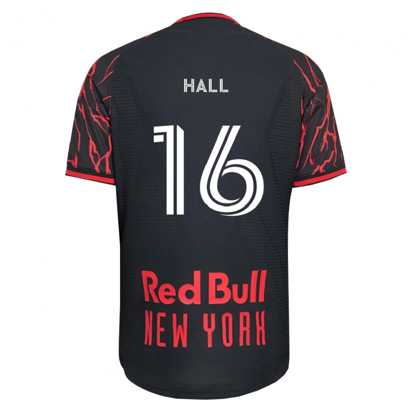 Danxen Uomo Maglia Julian Hall #16 Rosso Nero Bianco Kit Gara Home 2026/27 Maglietta