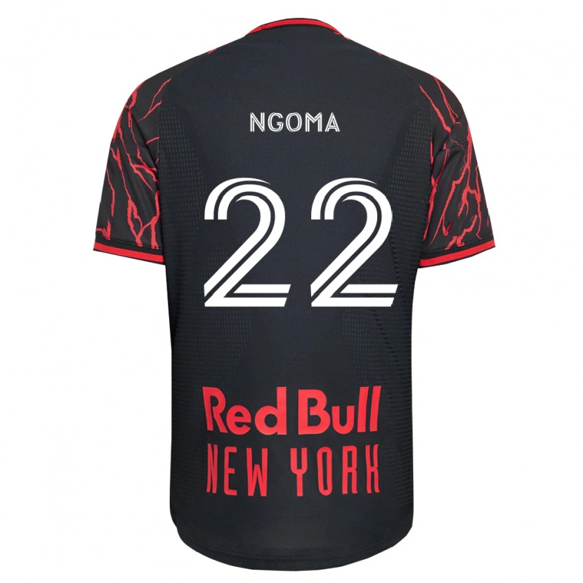 Danxen Uomo Maglia Serge Ngoma #22 Rosso Nero Bianco Kit Gara Home 2026/27 Maglietta