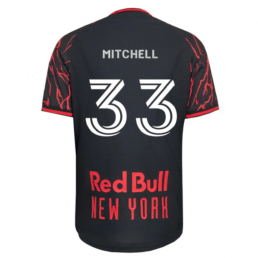 Danxen Uomo Maglia Roald Mitchell #33 Rosso Nero Bianco Kit Gara Home 2026/27 Maglietta