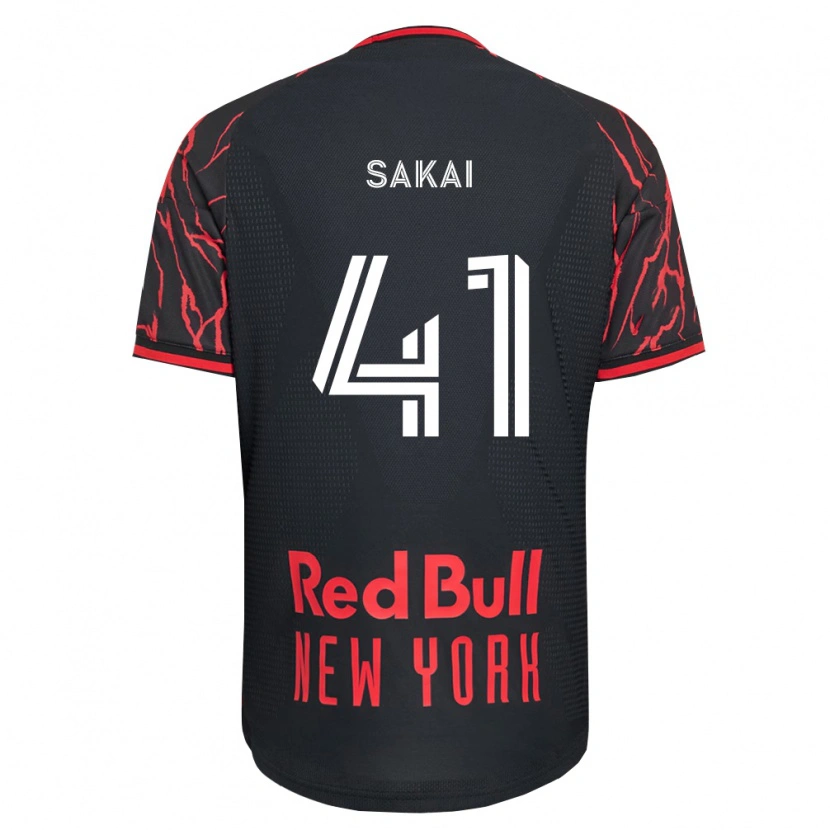 Danxen Uomo Maglia Shunya Sakai #41 Rosso Nero Bianco Kit Gara Home 2026/27 Maglietta