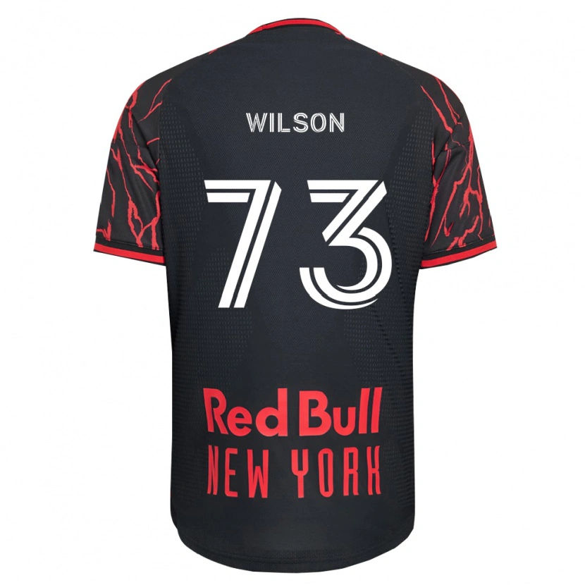 Danxen Uomo Maglia Akheem Wilson #73 Rosso Nero Bianco Kit Gara Home 2026/27 Maglietta