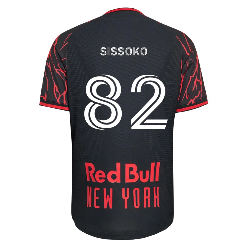 Danxen Uomo Maglia Makan Sissoko #82 Rosso Nero Bianco Kit Gara Home 2026/27 Maglietta