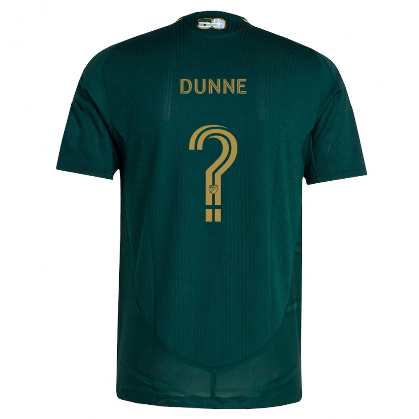 Danxen Uomo Maglia Michael Dunne #0 Verde Scuro Marrone Kit Gara Home 2026/27 Maglietta