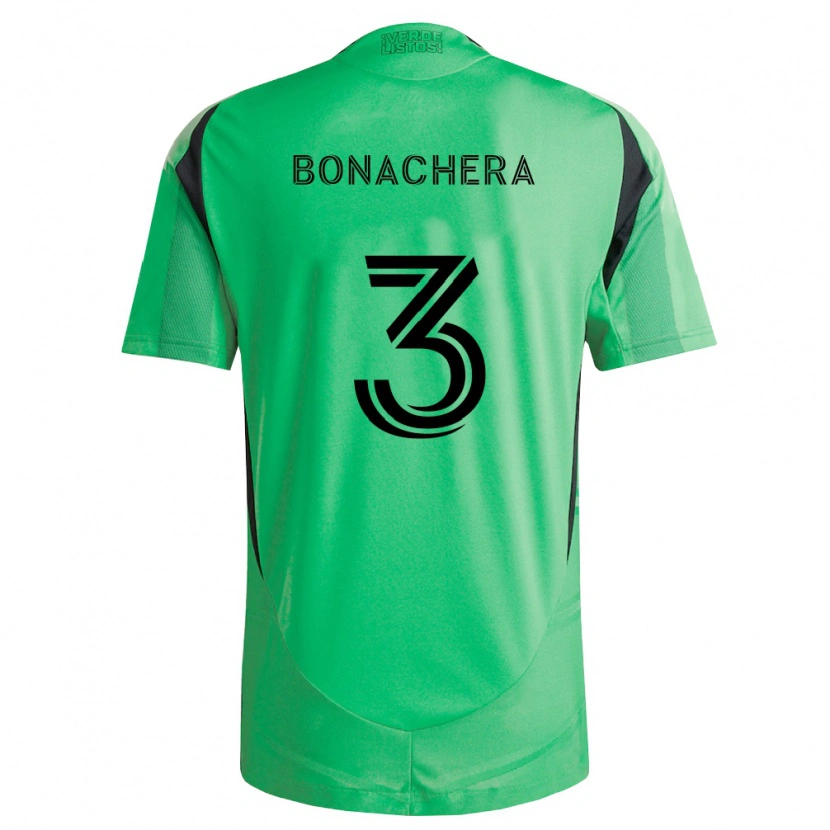 Danxen Uomo Maglia Rubén Bonachera #3 Verde Smeraldo Nero Kit Gara Home 2026/27 Maglietta