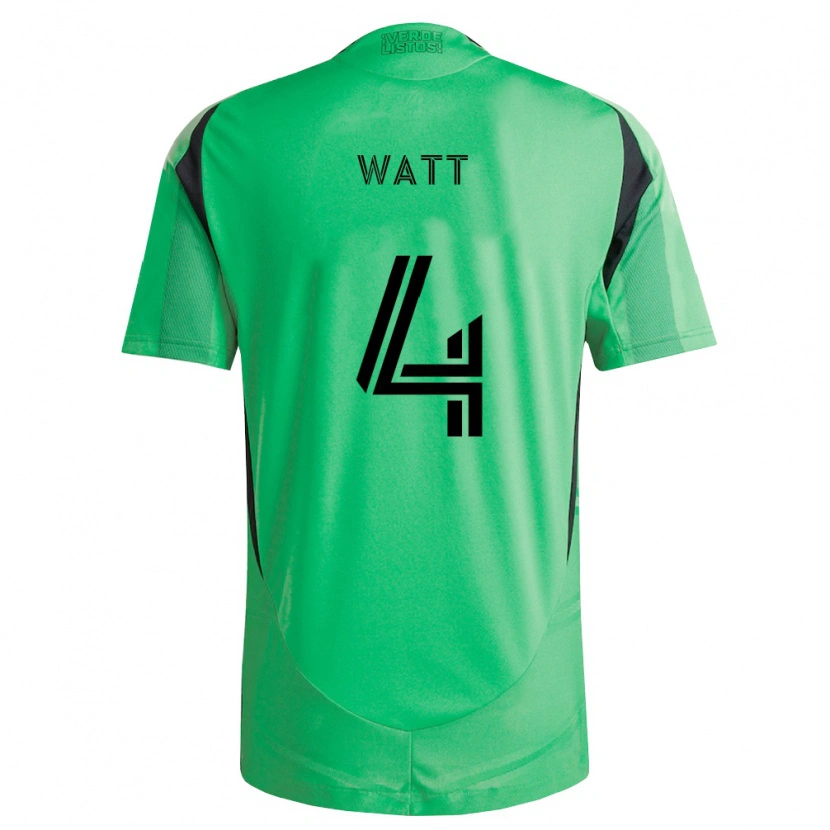Danxen Uomo Maglia Evan Watt #4 Verde Smeraldo Nero Kit Gara Home 2026/27 Maglietta