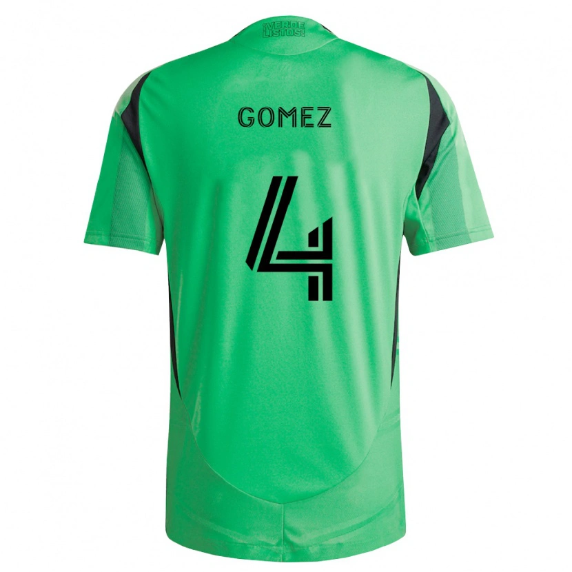 Danxen Uomo Maglia Antonio Gomez #4 Verde Smeraldo Nero Kit Gara Home 2026/27 Maglietta