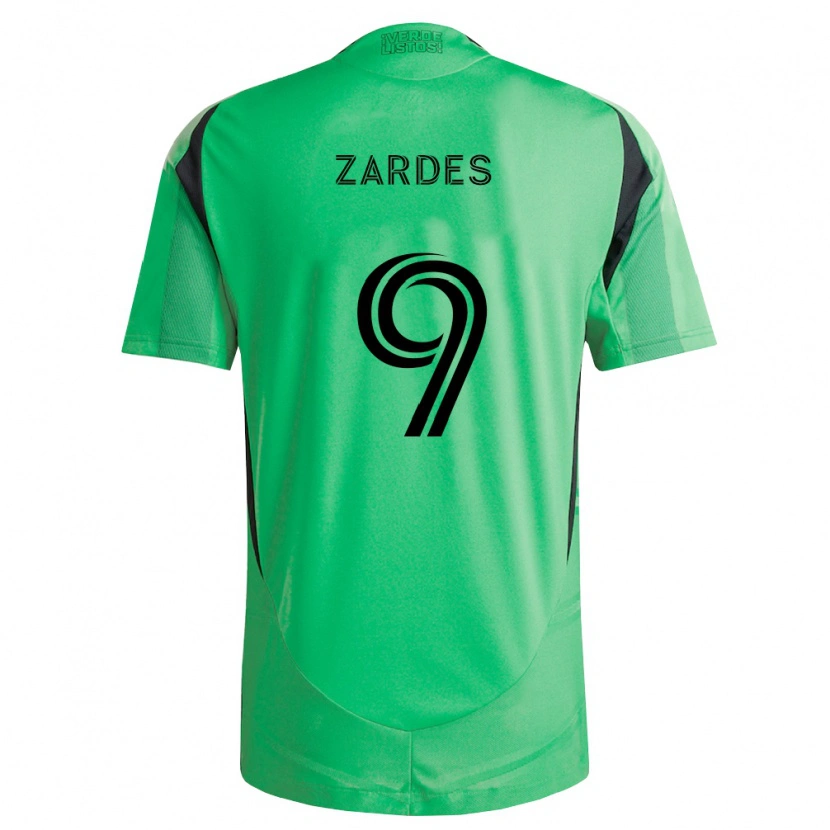 Danxen Uomo Maglia Gyasi Zardes #9 Verde Smeraldo Nero Kit Gara Home 2026/27 Maglietta