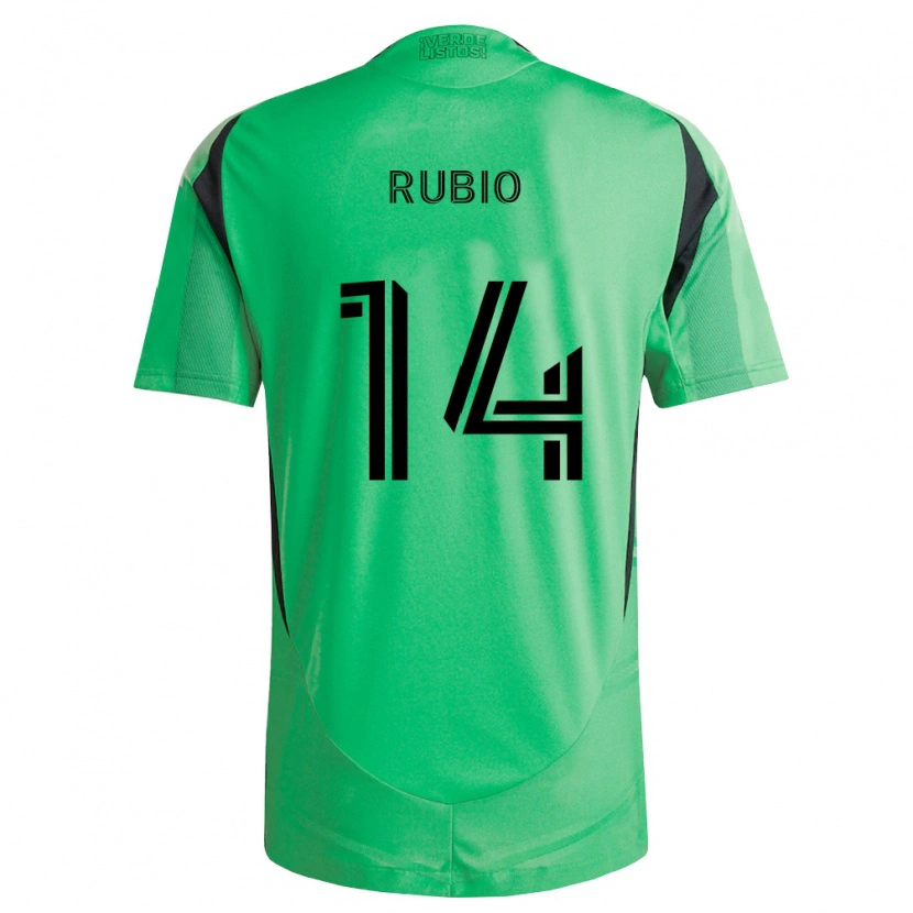 Danxen Uomo Maglia Diego Rubio #14 Verde Smeraldo Nero Kit Gara Home 2026/27 Maglietta