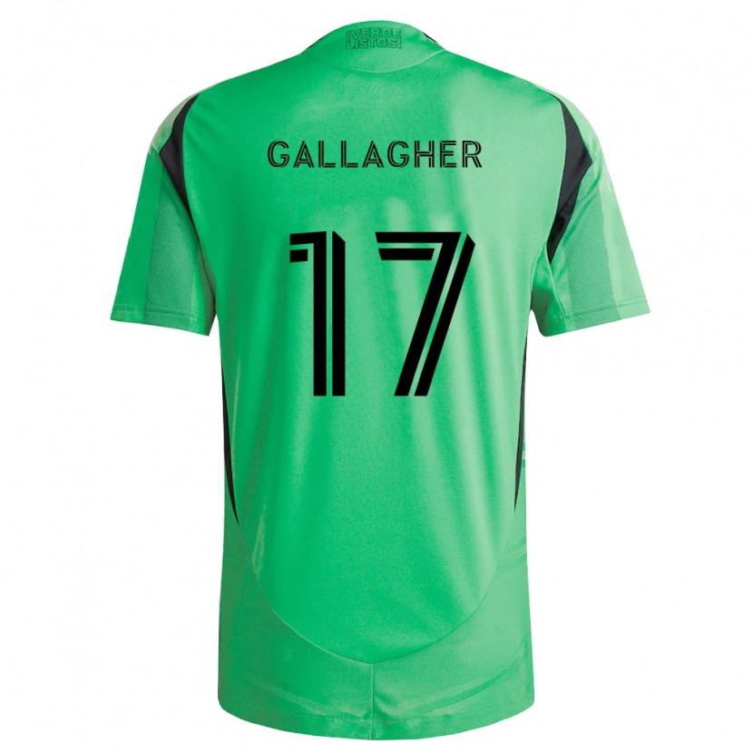 Danxen Uomo Maglia Jon Gallagher #17 Verde Smeraldo Nero Kit Gara Home 2026/27 Maglietta